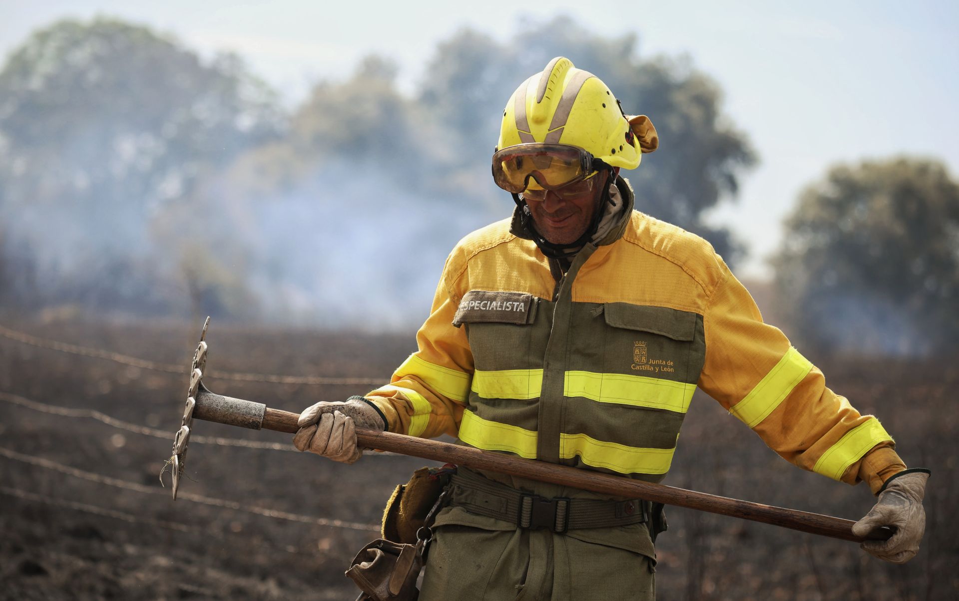 En imágenes, el incendio de Castillejo de Martín Viejo