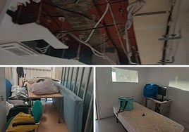 Se viene abajo de madrugada el techo de este centro de salud de Salamanca