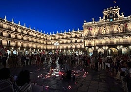 La Plaza Mayor de Salamanca pide que cese la «barbarie» contra el pueblo palestino
