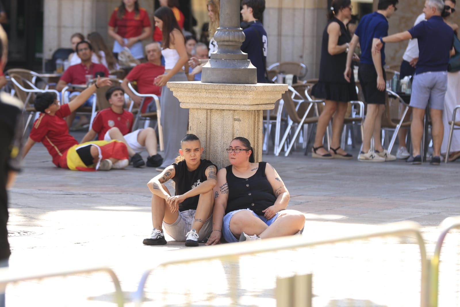 Salamanca vive la final de la Eurocopa de España a la sombra de la Plaza Mayor