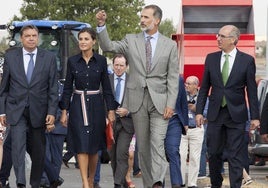Los Reyes de España en su visita para la inauguración de Salamaq'18.