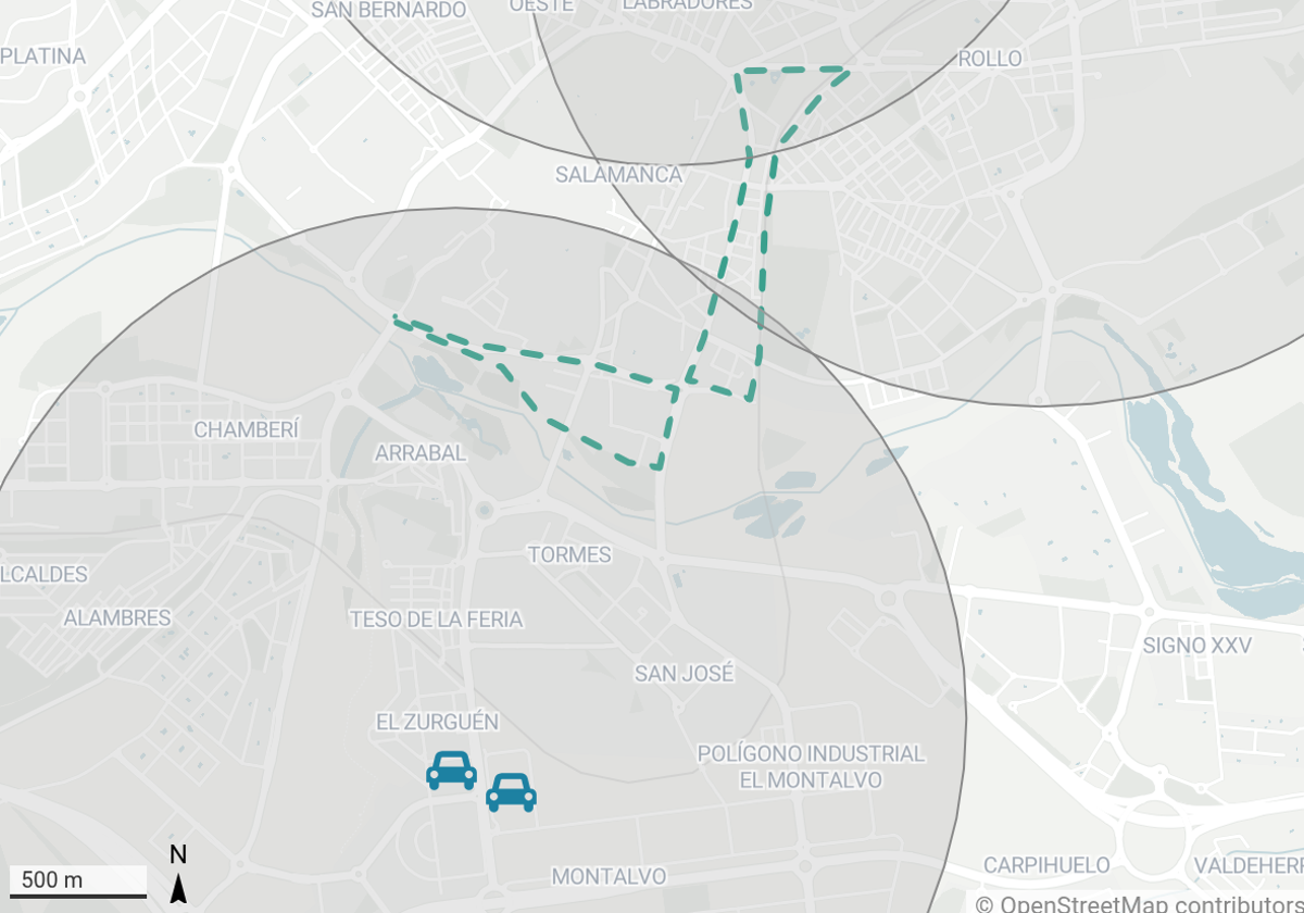 Las calles donde se puede aparcar gratis en Salamanca: parkings 'lanzadera' cada vez más lejos del centro