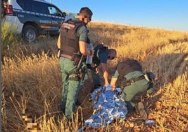 La Guardia Civil atiende al hombre desaparecido en Beleña.