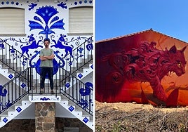 Los dos murales en Garcibuey seleccionados a mejor mural del mundo.