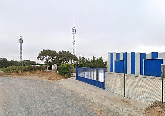 La antena en la zona afectada