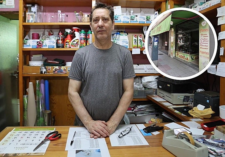 Mene Pérez, en la Floristeria Kentia.