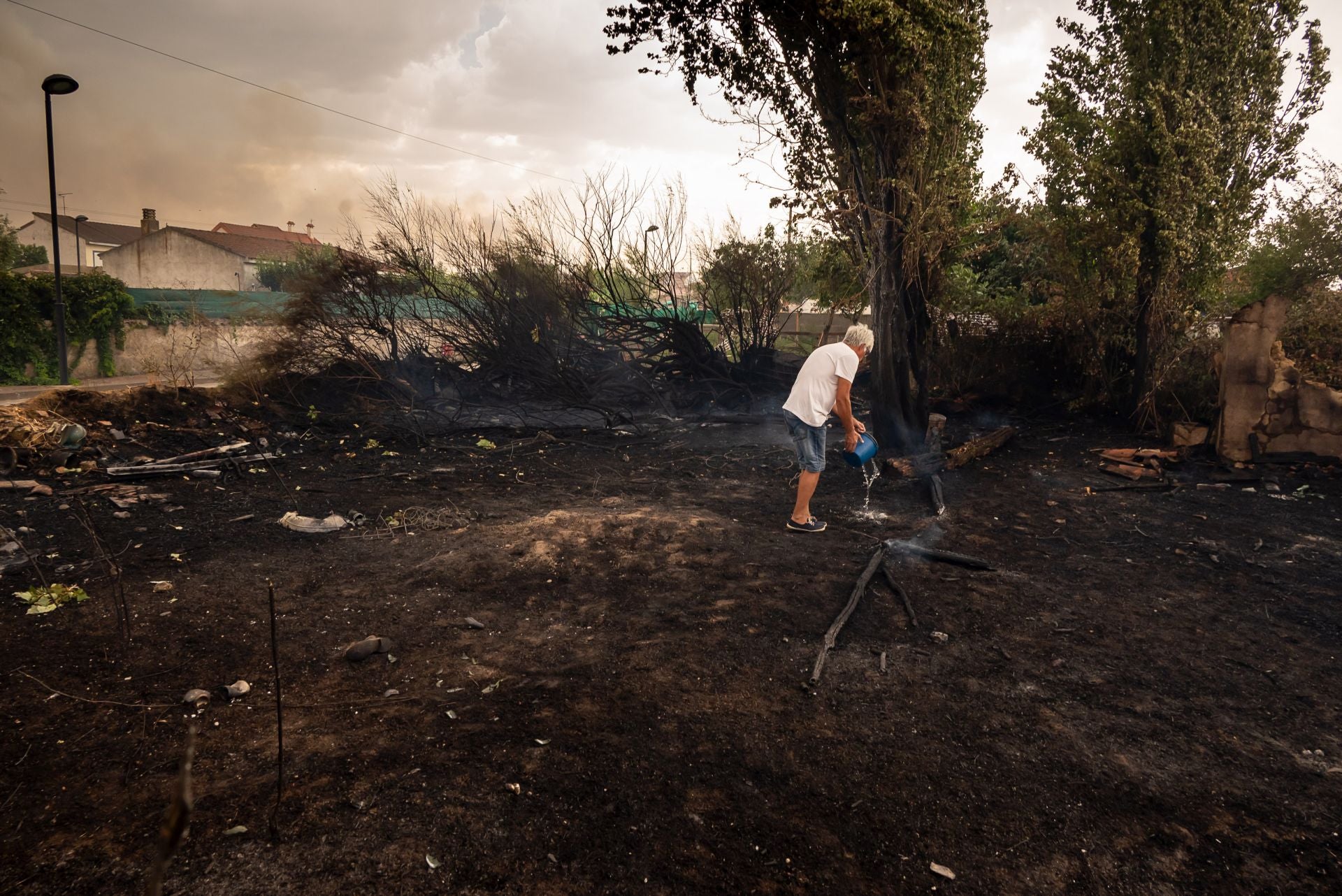 Las dramáticas imágenes del incendio de Martín de Yeltes