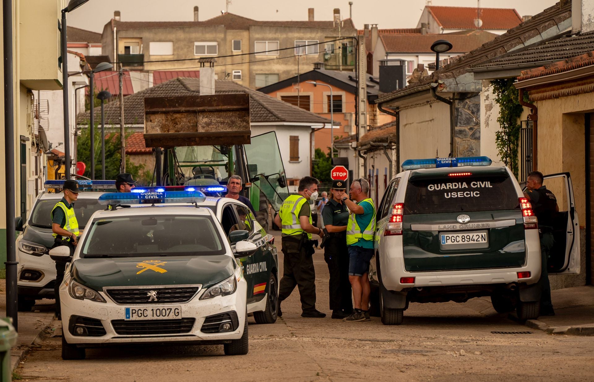 Las dramáticas imágenes del incendio de Martín de Yeltes