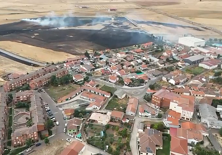El incendio en Martín de Yeltes y la Fuente de San Esteban, a vista de dron