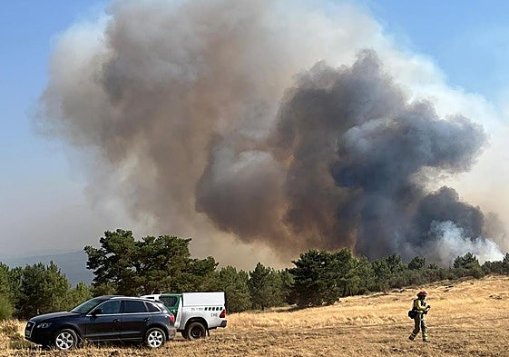 Reactivación del incendio de La Alberca