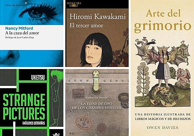 Portadas de las cincos recomendaciones en la Librería Beatriz Galindo, La Latina en Salamanca.