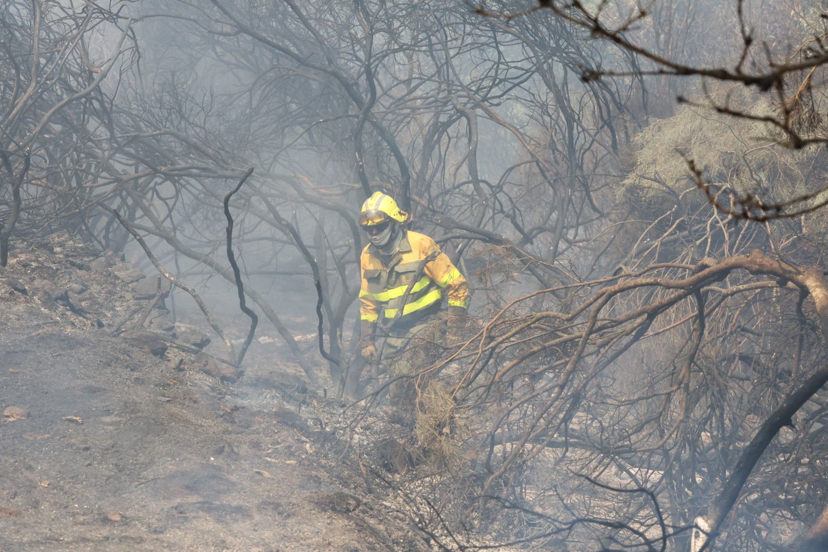 Las imágenes del incendio en La Alberca