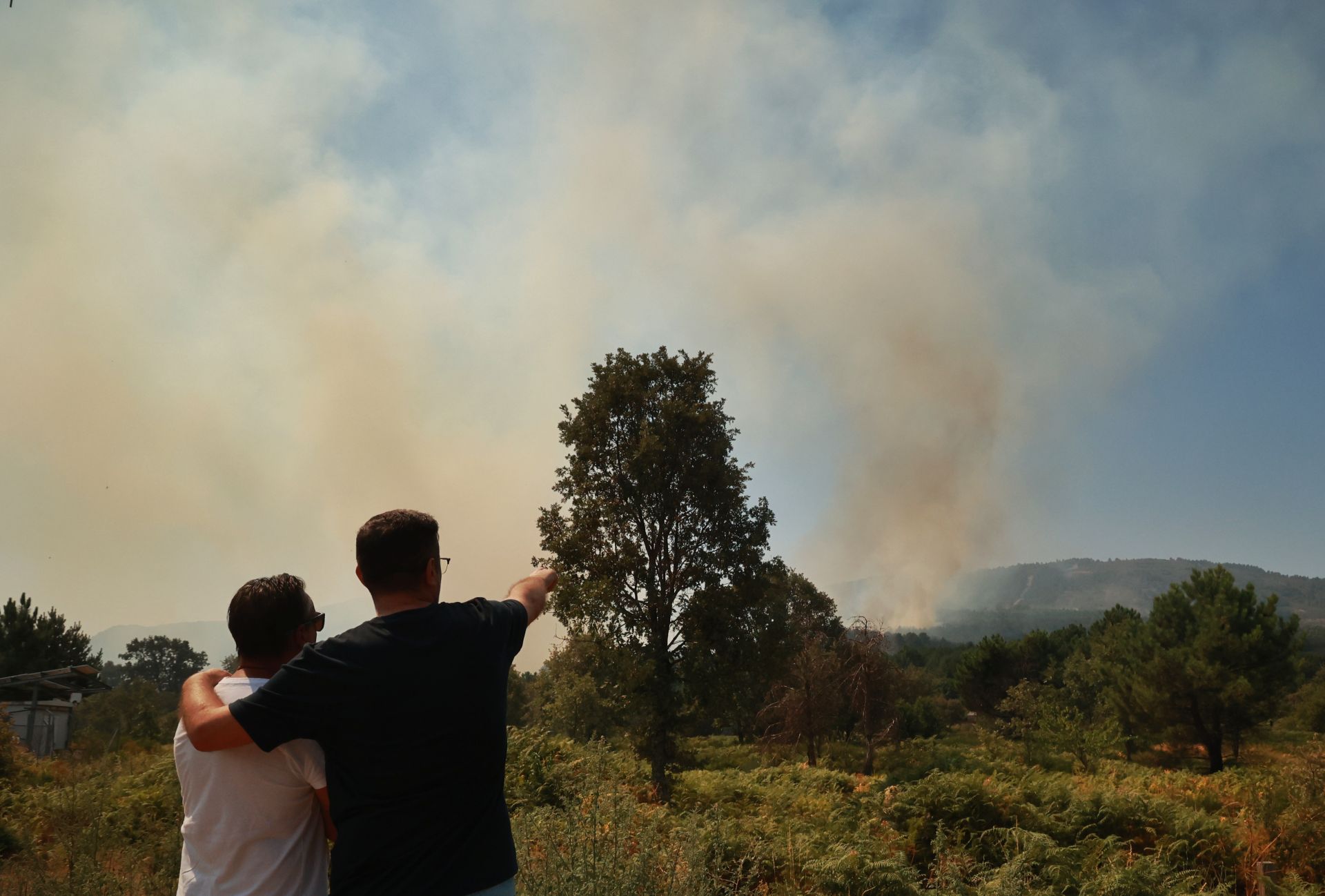 Las imágenes del incendio en La Alberca