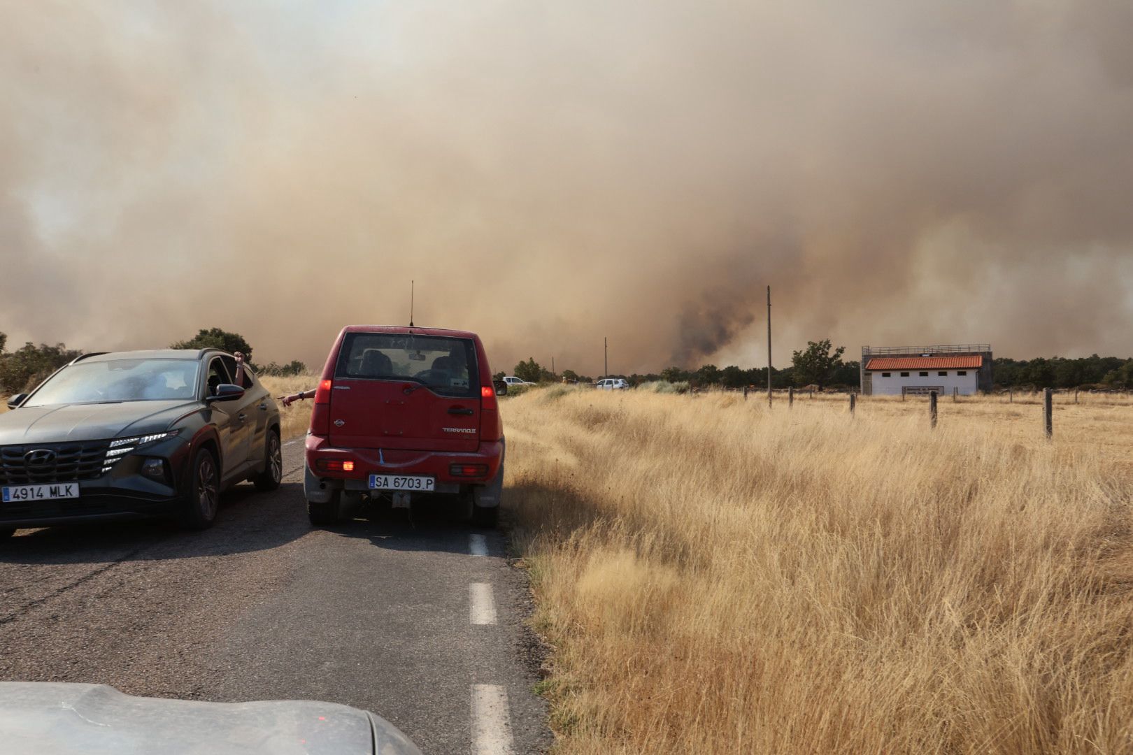 El incendio de Cipérez, en imágenes