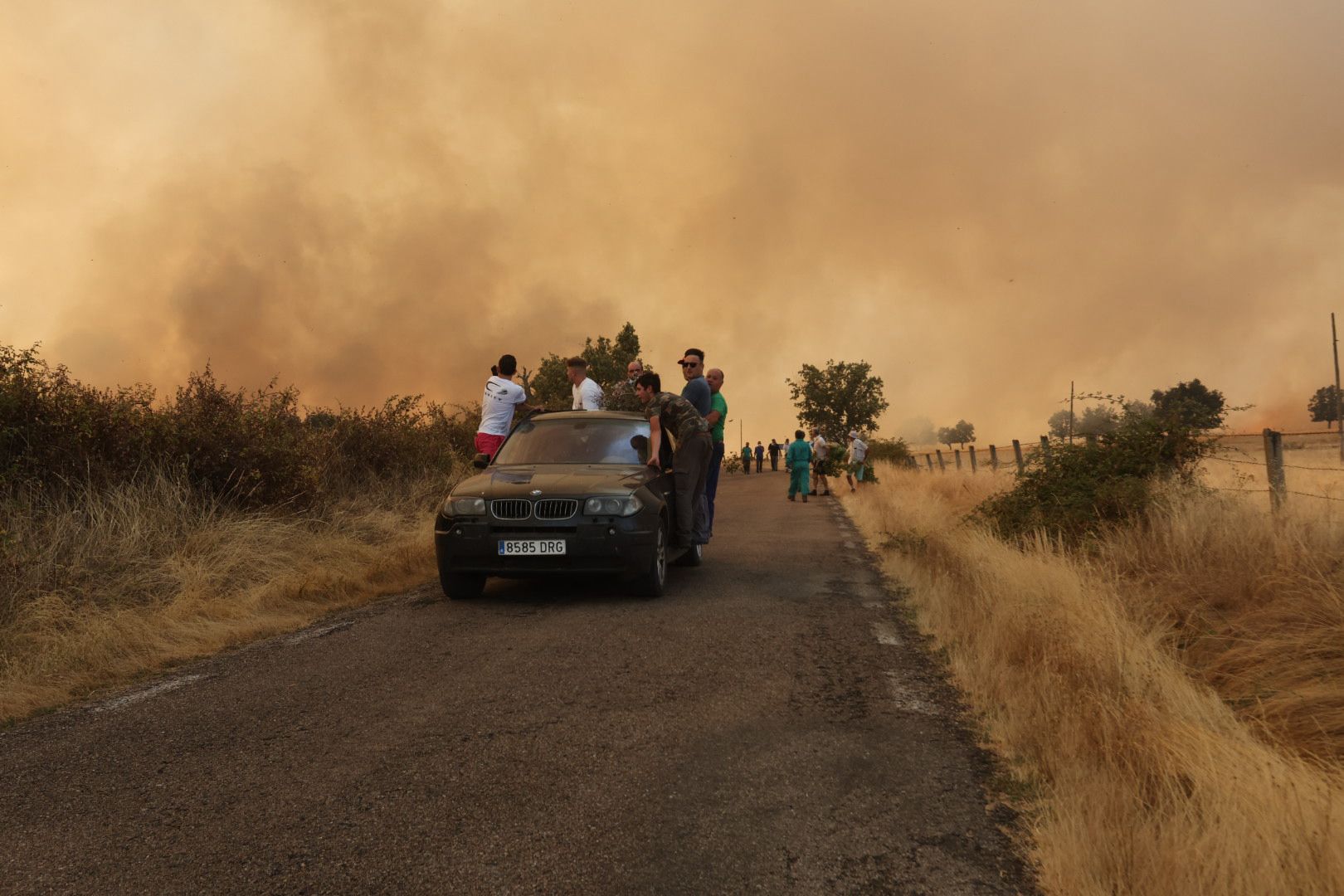El incendio de Cipérez, en imágenes