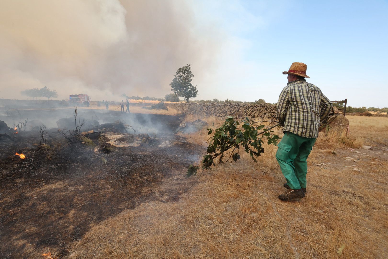 El incendio de Cipérez, en imágenes