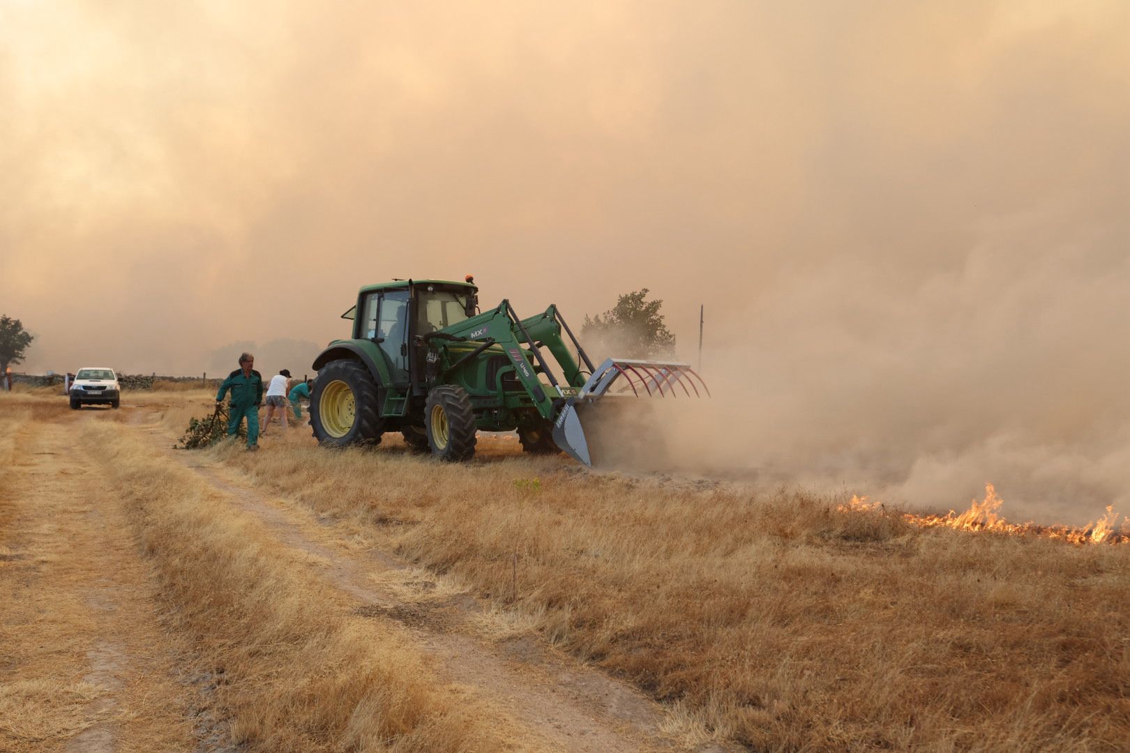 El incendio de Cipérez, en imágenes