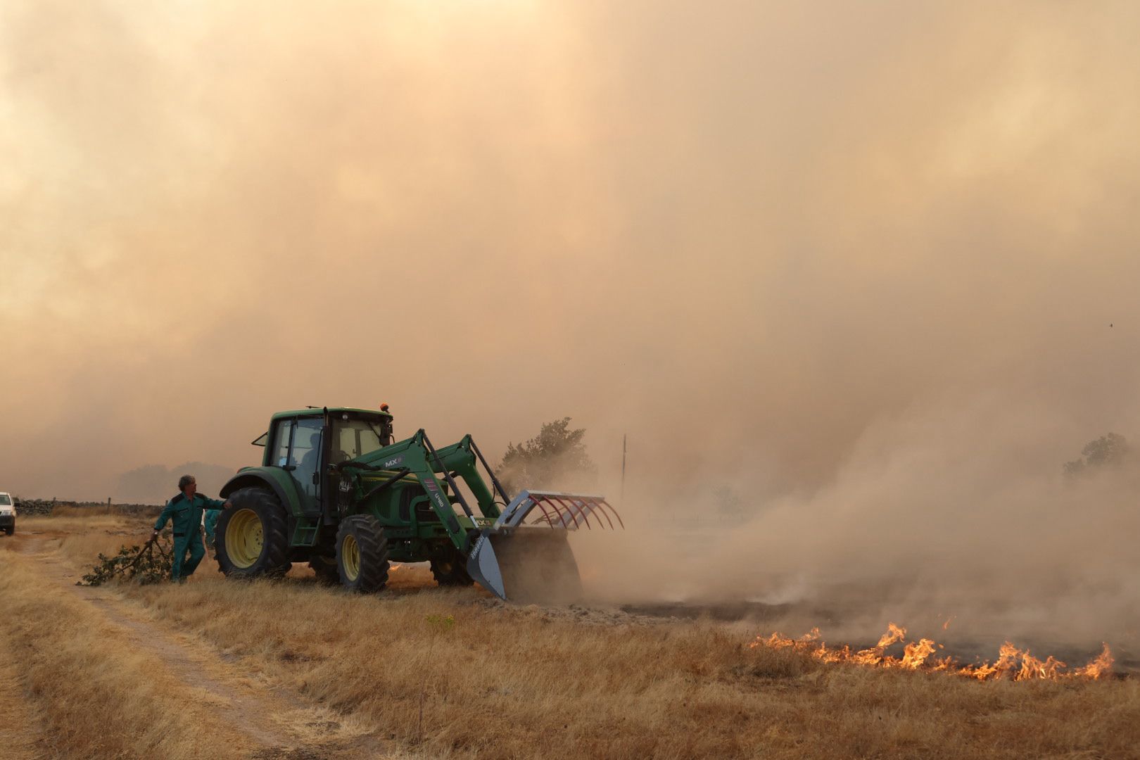 El incendio de Cipérez, en imágenes