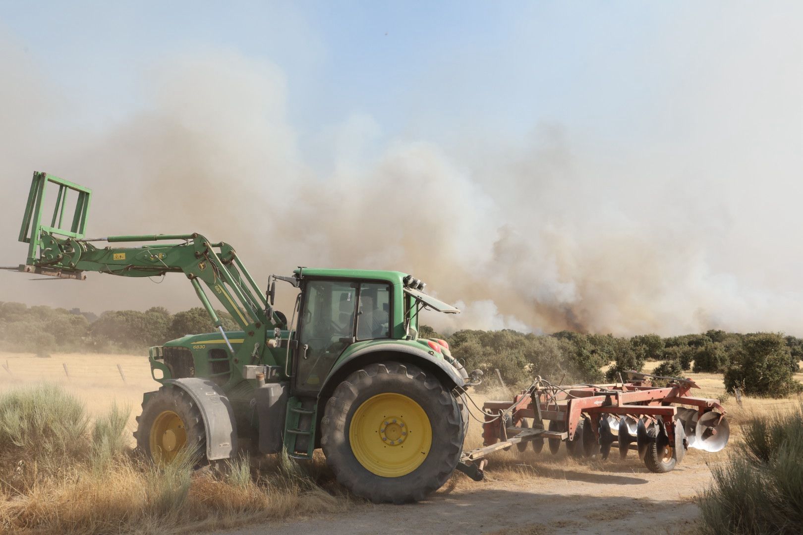 El incendio de Cipérez, en imágenes