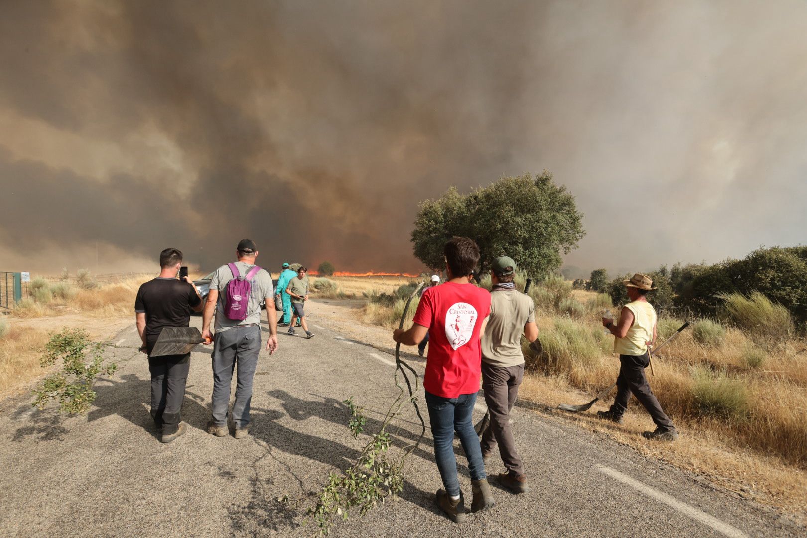 El incendio de Cipérez, en imágenes