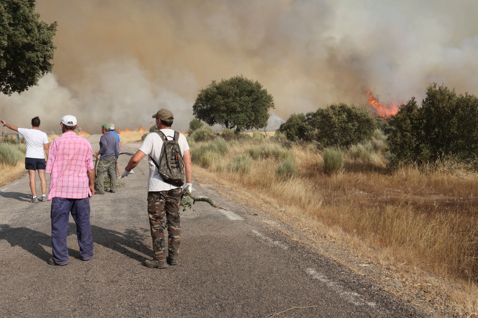 El incendio de Cipérez, en imágenes