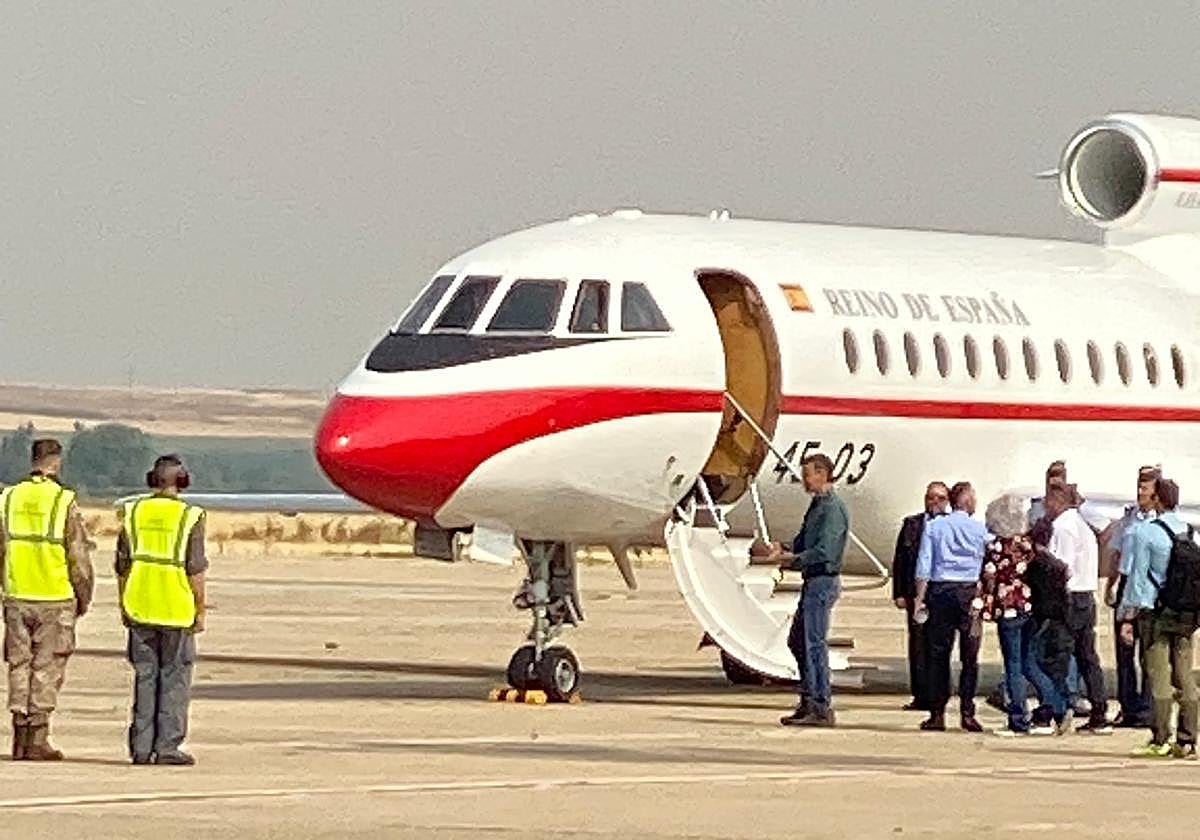 Pedro Sánchez aterrizada en Matacán antes de dirigirse a Cáceres y Zamora