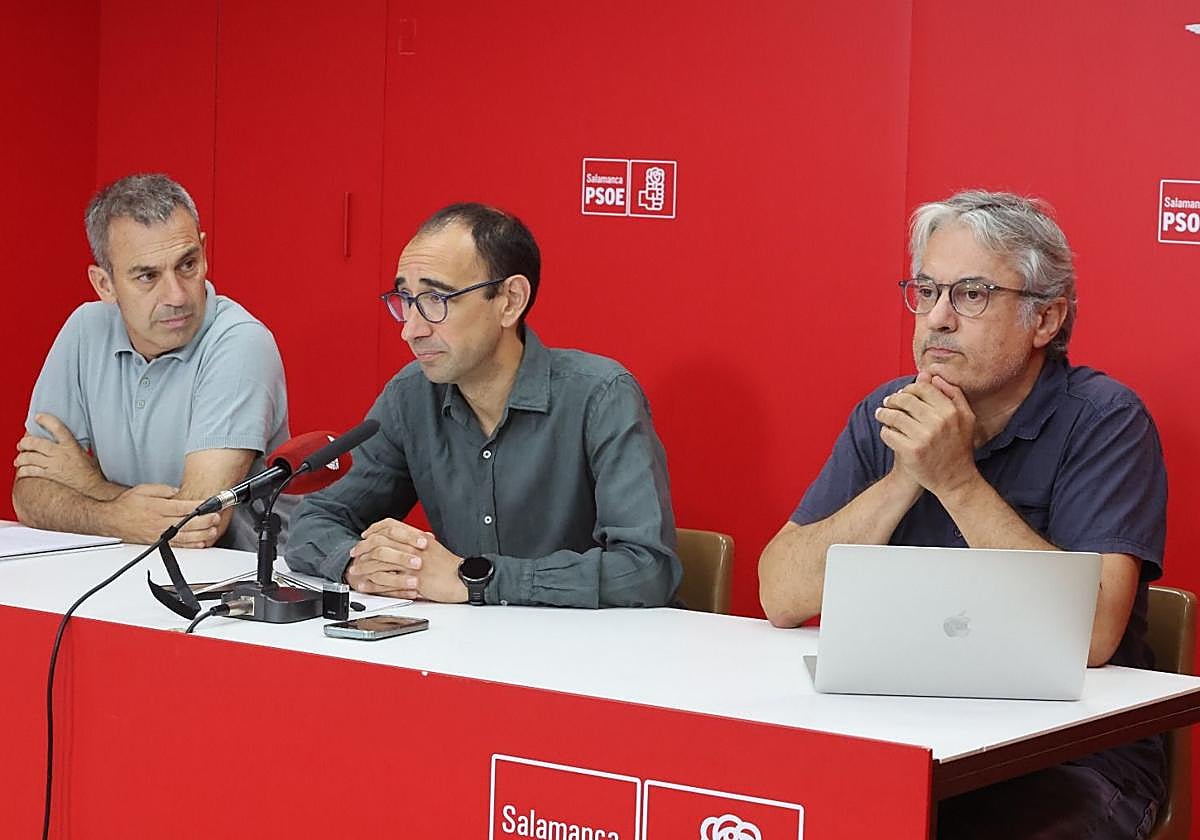 De izquierda a derecha, Miguel Ángel Luengo, David Serrada y Fernando Rubio.