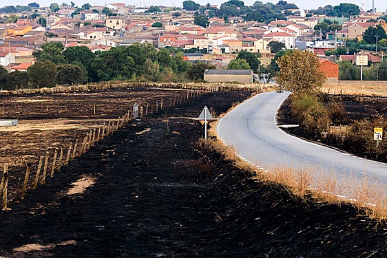 Cipérez tras el incendio de nivel 2 acontecido el pasado 15 de agosto