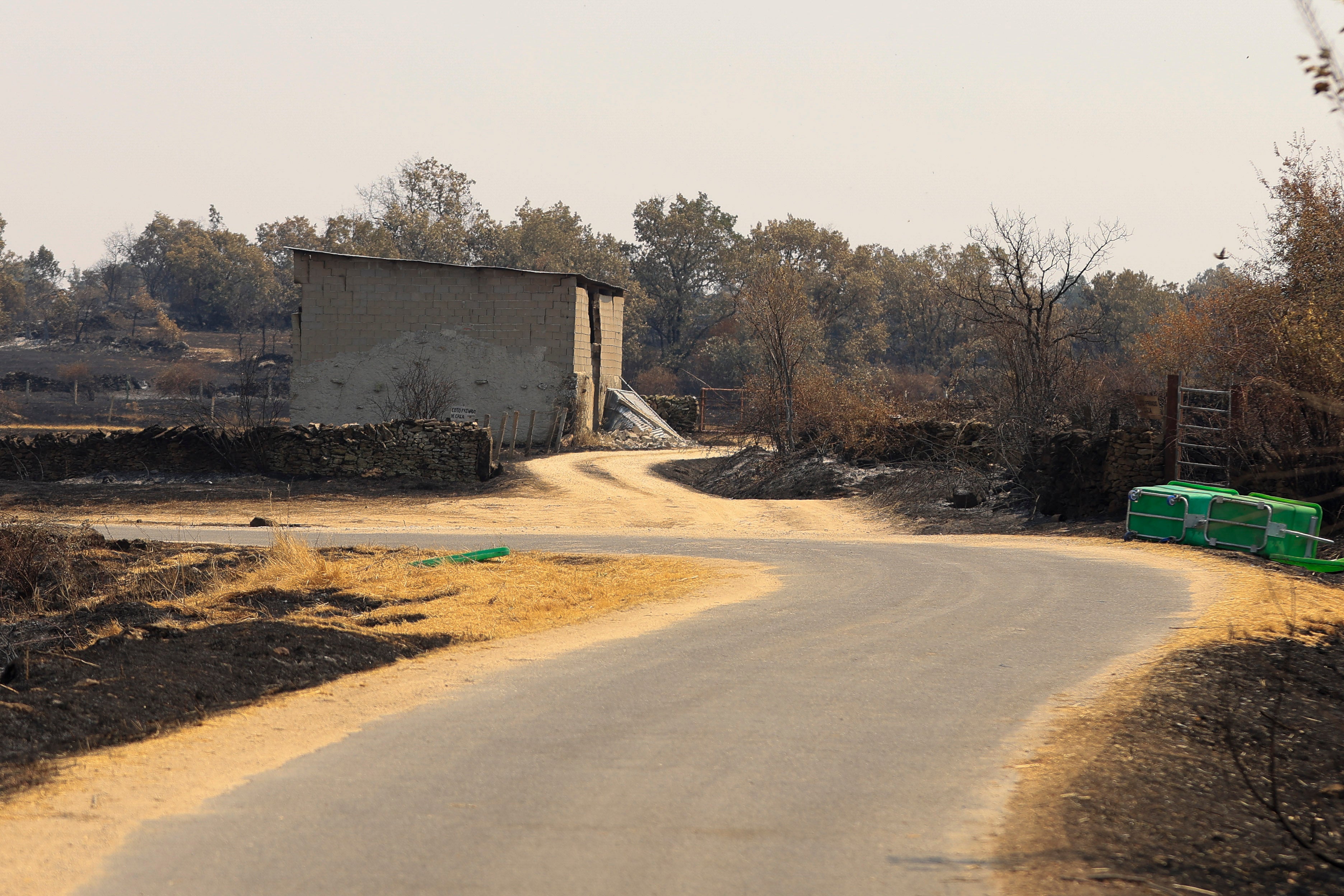 En imágenes, el rastro negro del mayor incendio de la provincia de Salamanca