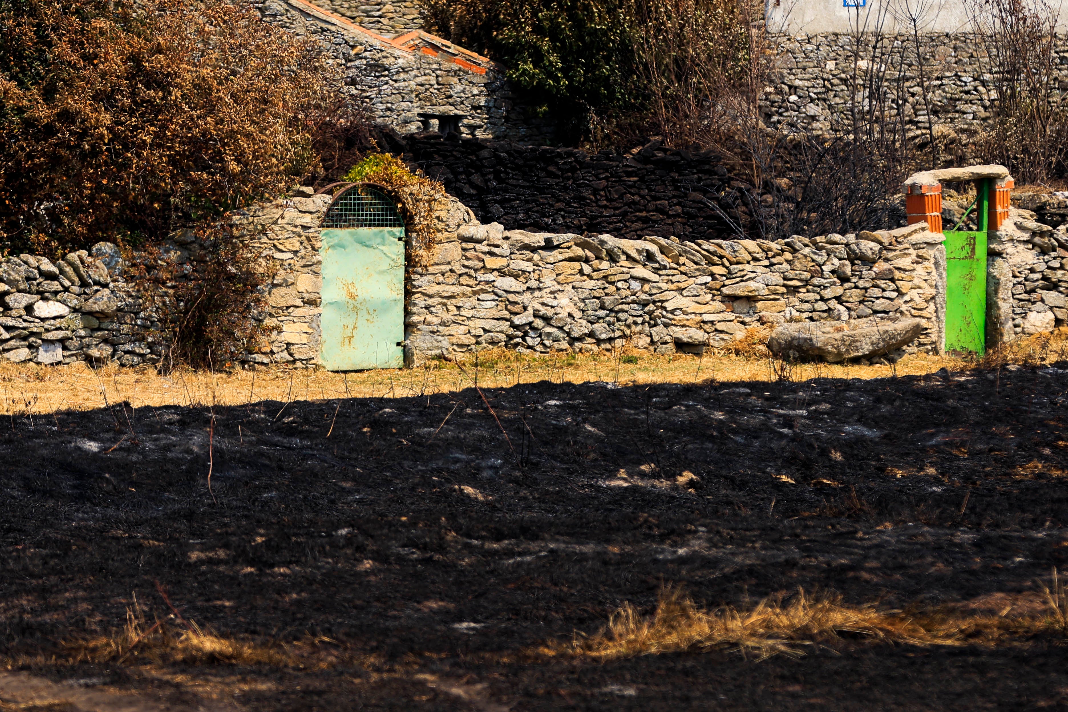 En imágenes, el rastro negro del mayor incendio de la provincia de Salamanca
