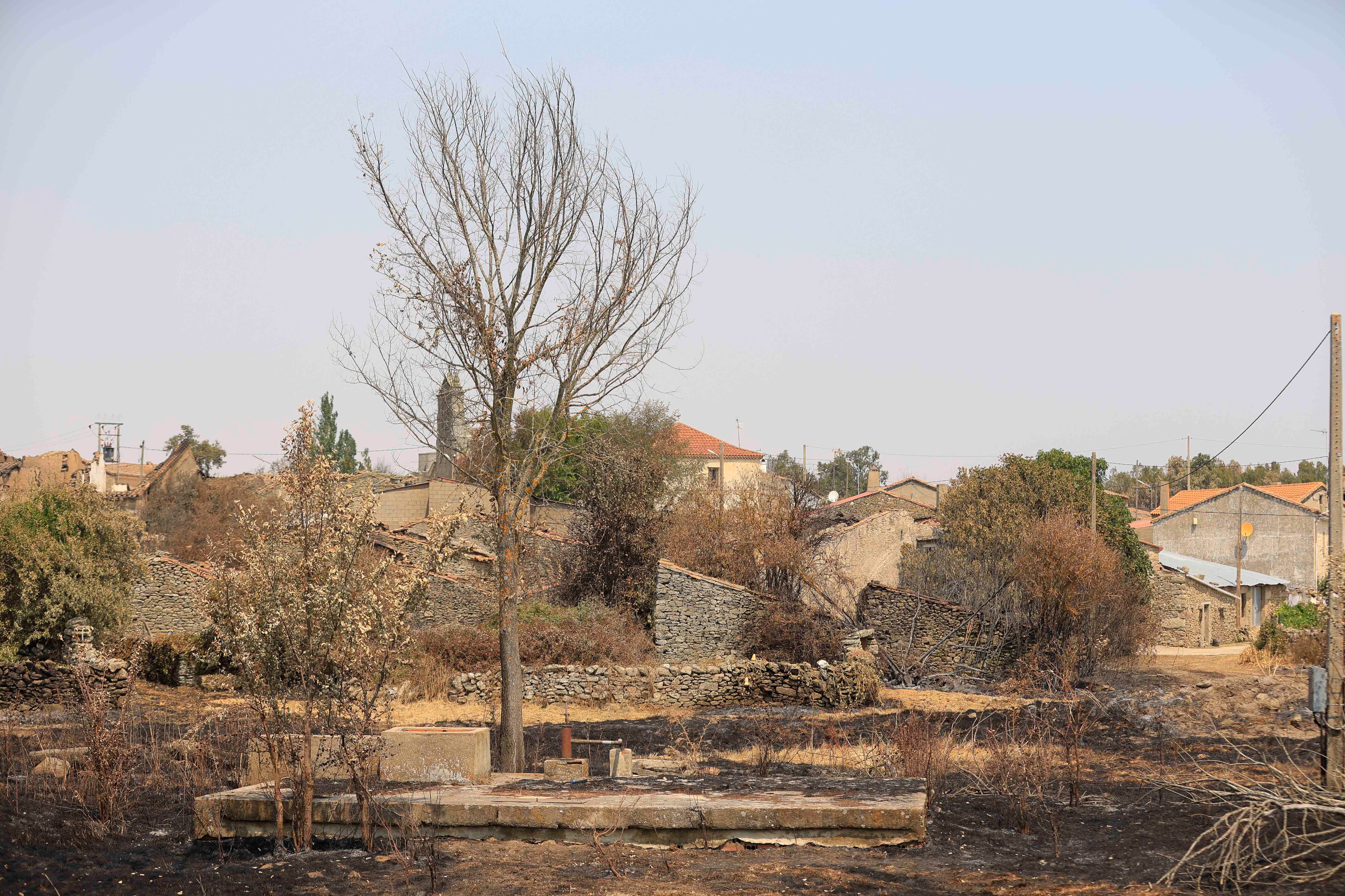 En imágenes, el rastro negro del mayor incendio de la provincia de Salamanca