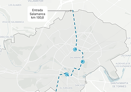 Las calles de Salamanca por las que 'volará' la Vuelta: un paso fugaz y sin límite de velocidad por el centro de la ciudad