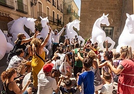 Feria de Teatro de Castilla y León en Ciudad Rodrigo en una imagen de archivo.