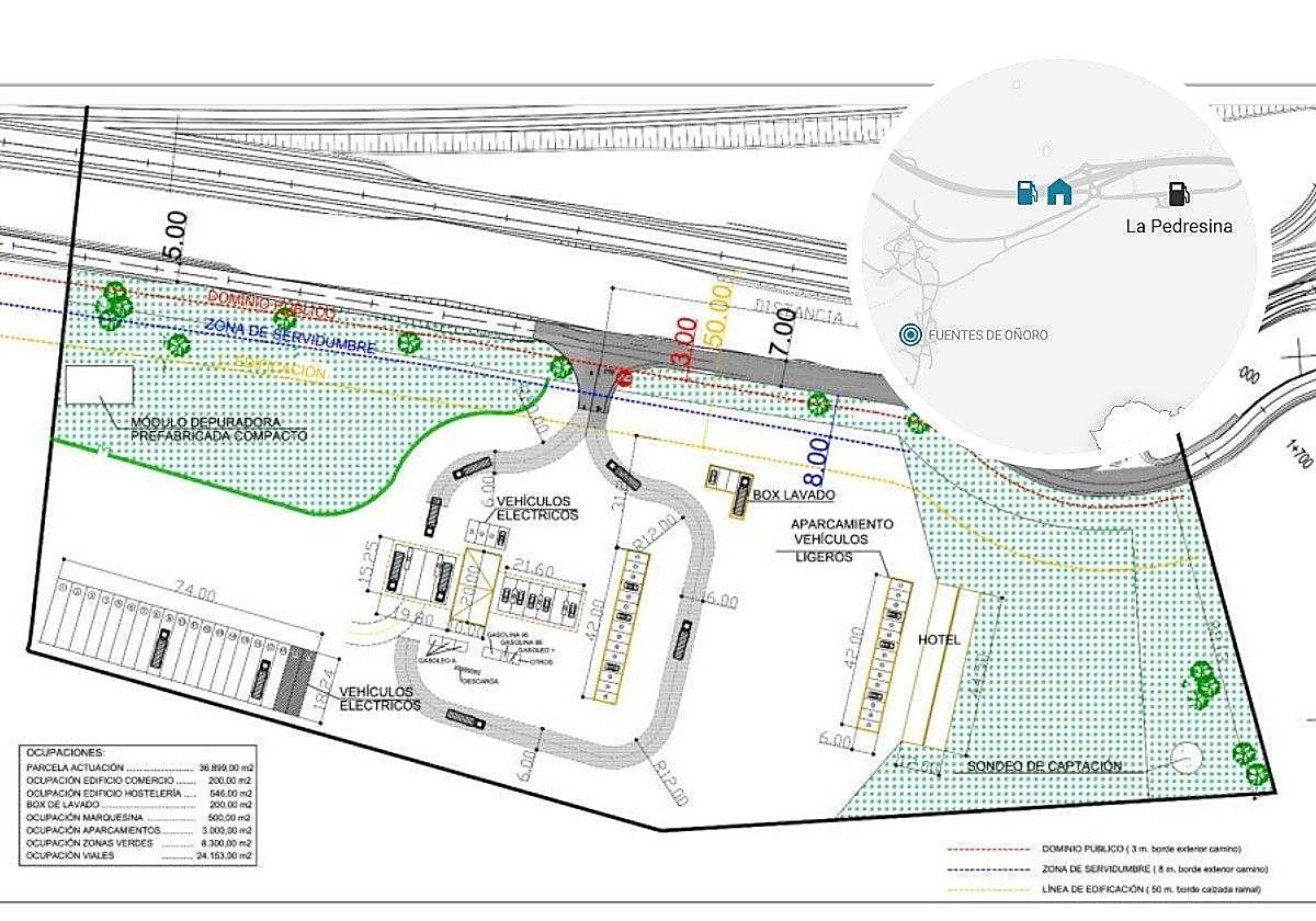 La nueva gasolinera en Salamanca que tendrá hotel, tienda y 120.000 litros de combustible