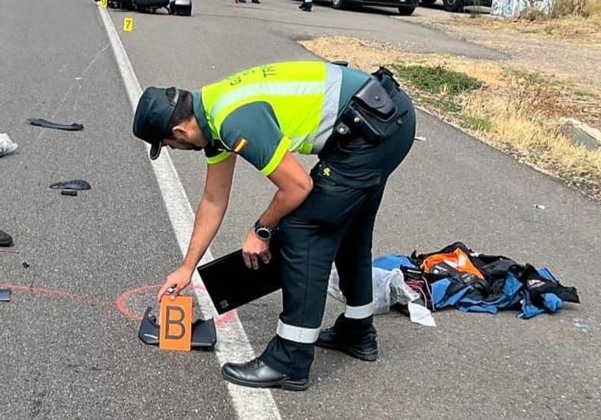 Guardia Civil en un accidente.