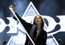 Joey Tempest, cantante de Europe, durante una actuación el año pasado en España.