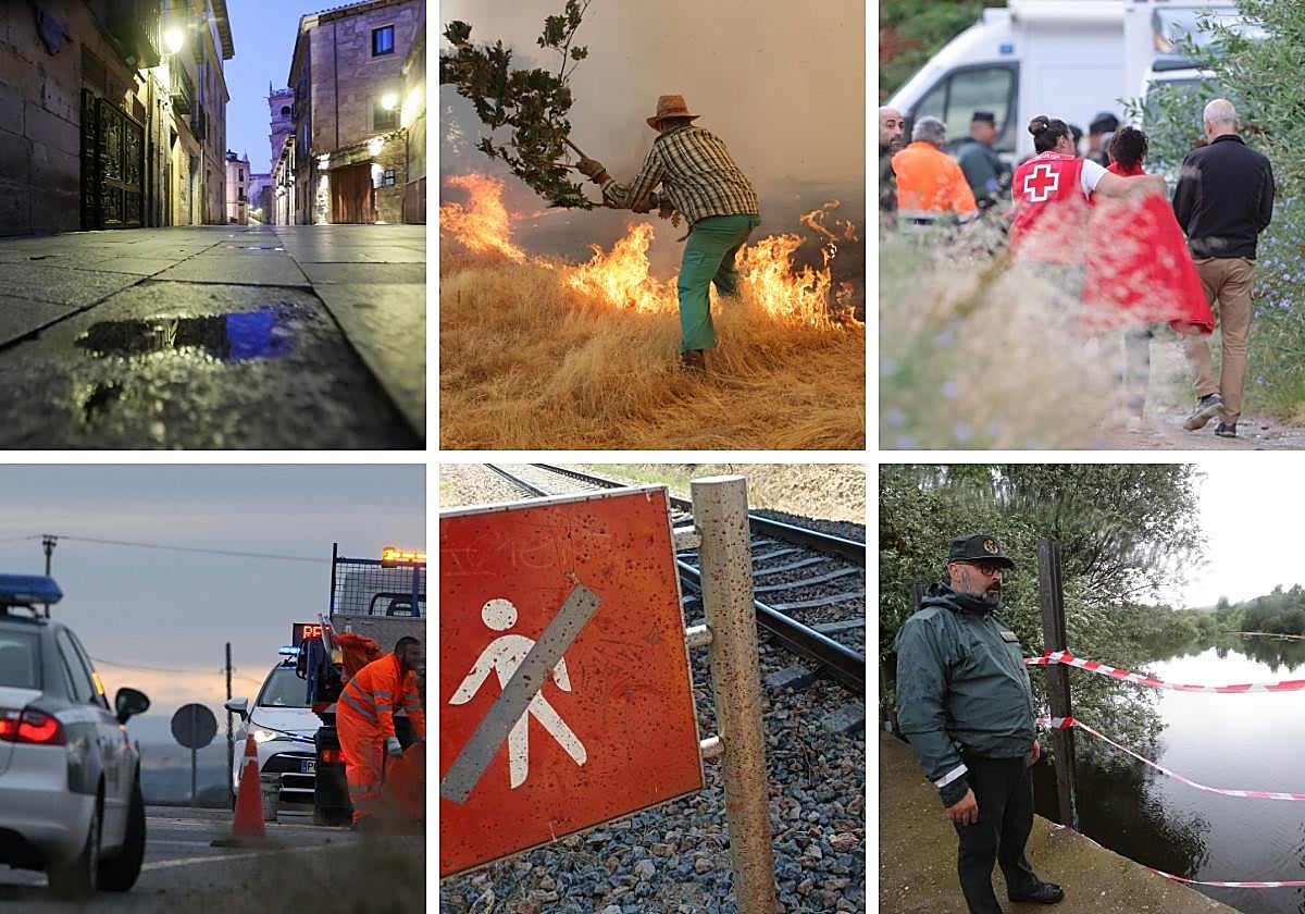 Imágenes de algunos de los trágicos sucesos ocurridos este verano en Salamanca.
