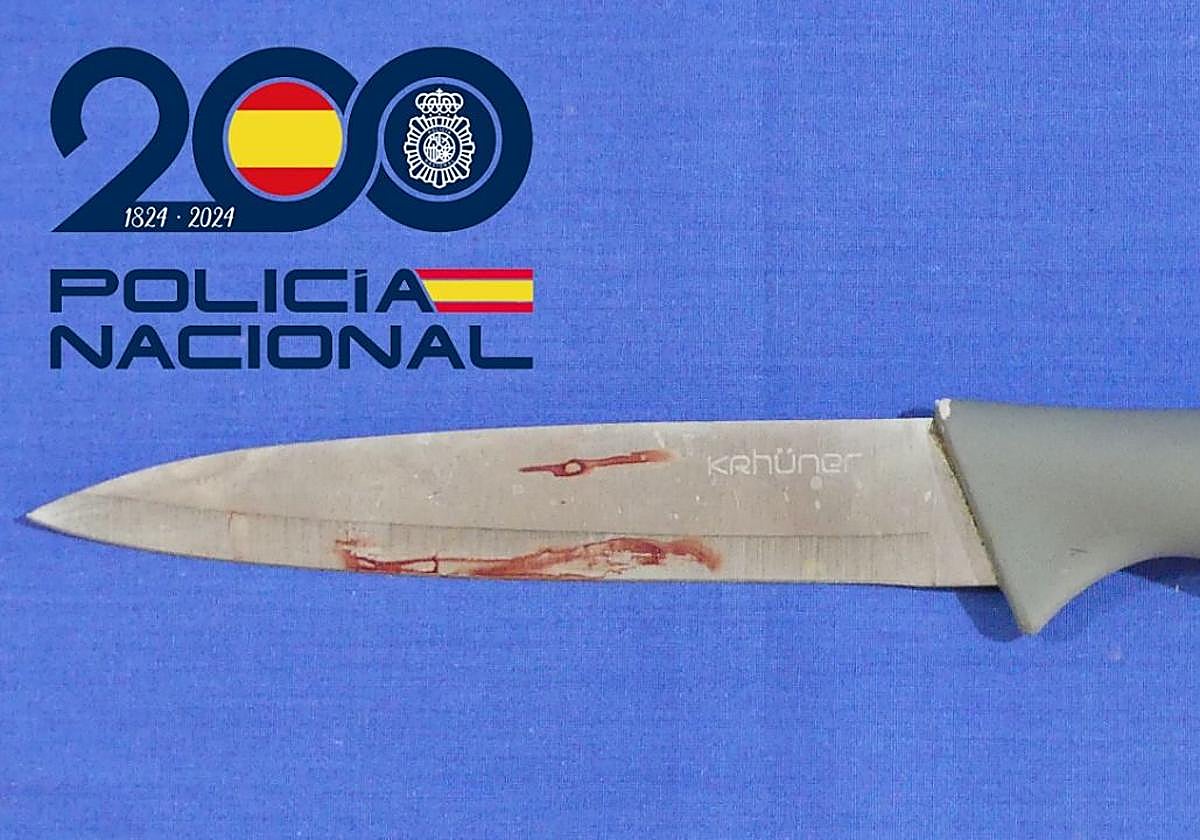 Arma blanca utilizada en la pelea.