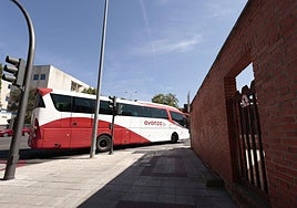 Autobús en la estación de autobuses de Salamanca