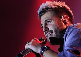 Antonio José, durante su actuación de este pasado lunes en Salamanca.