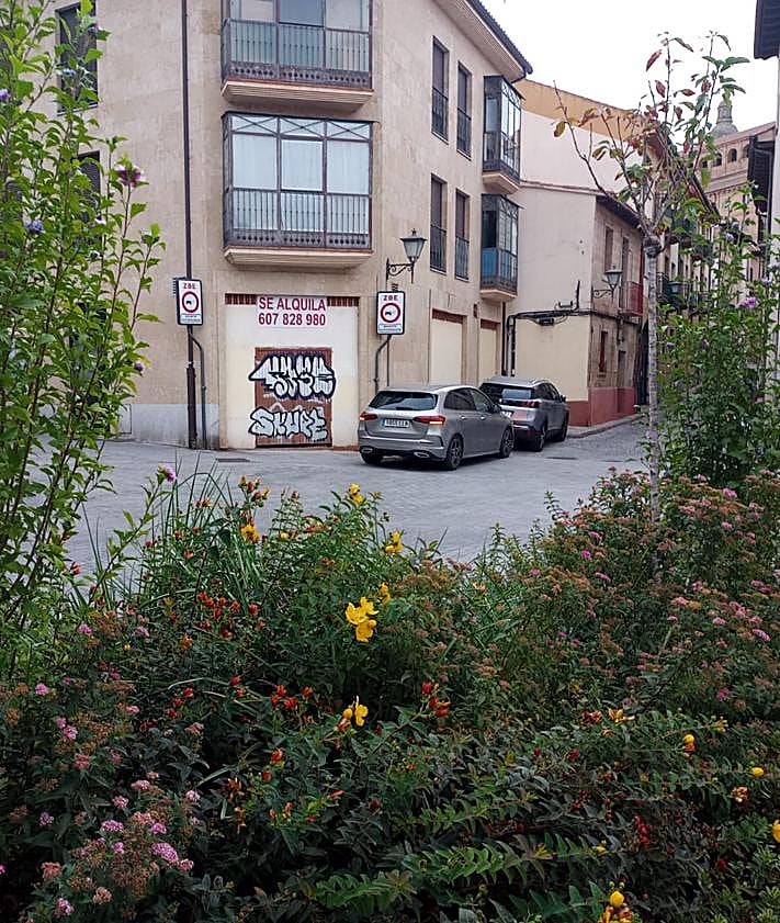 Imagen secundaria 2 - Una colección de coches sobre las aceras en las nuevas calles escolares de Salamanca ocupa el lugar de la clásica &#039;doble fila&#039;