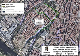 La calle de Salamanca que permanecerá cerrada de jueves a domingo con motivo del Mercado Medieval