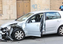 Accidente en la calle Juan Pablo II