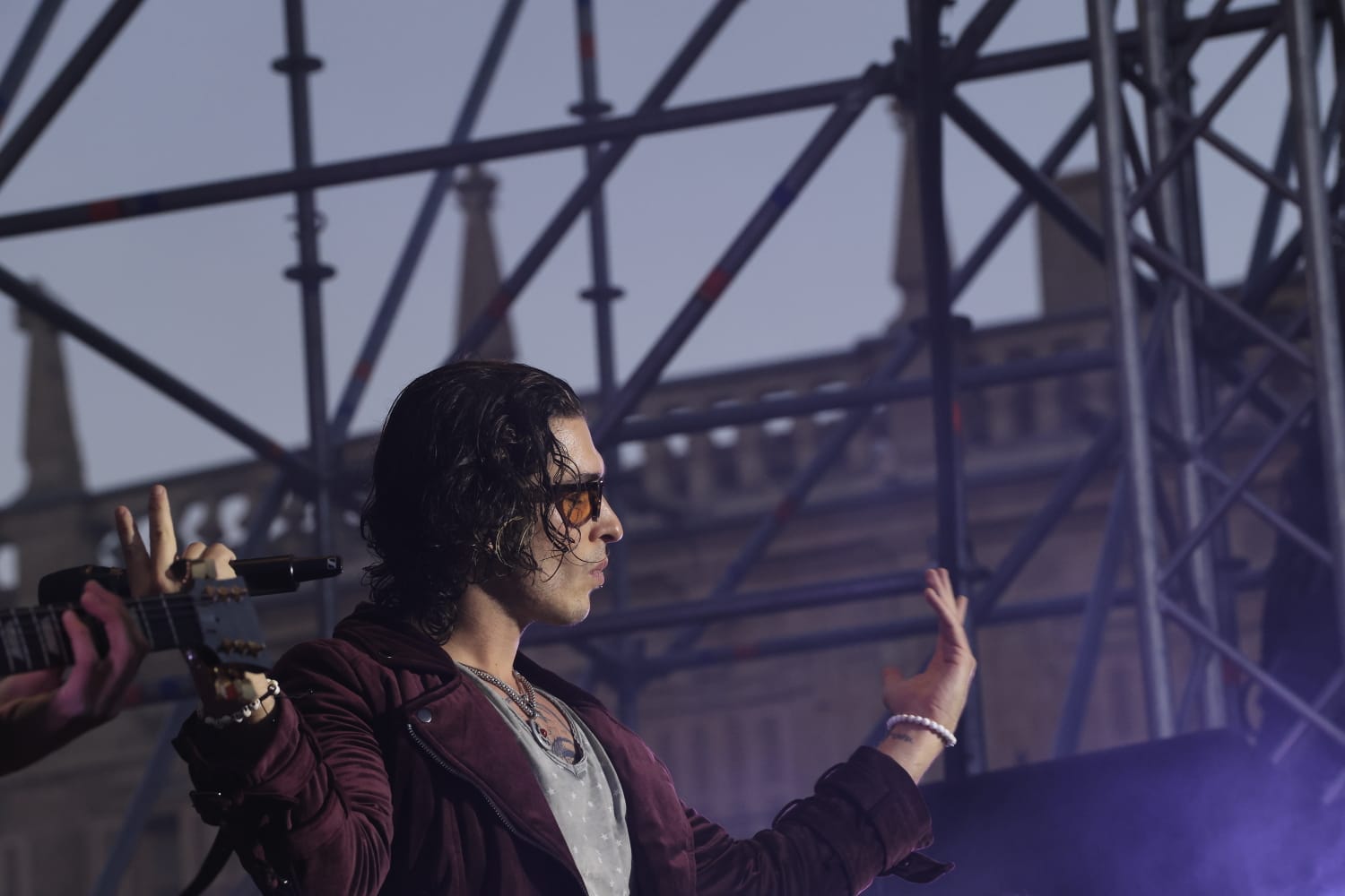 Ultraligera abre una noche mágica en la Plaza Mayor de Salamanca