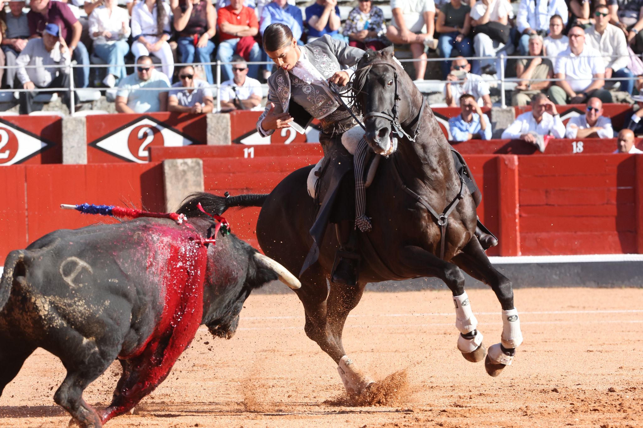 Olga Casado abre la puerta grande del festejo femenino de la feria