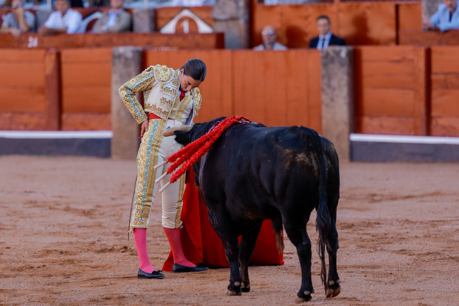 Olga Casado abre la puerta grande del festejo femenino de la feria