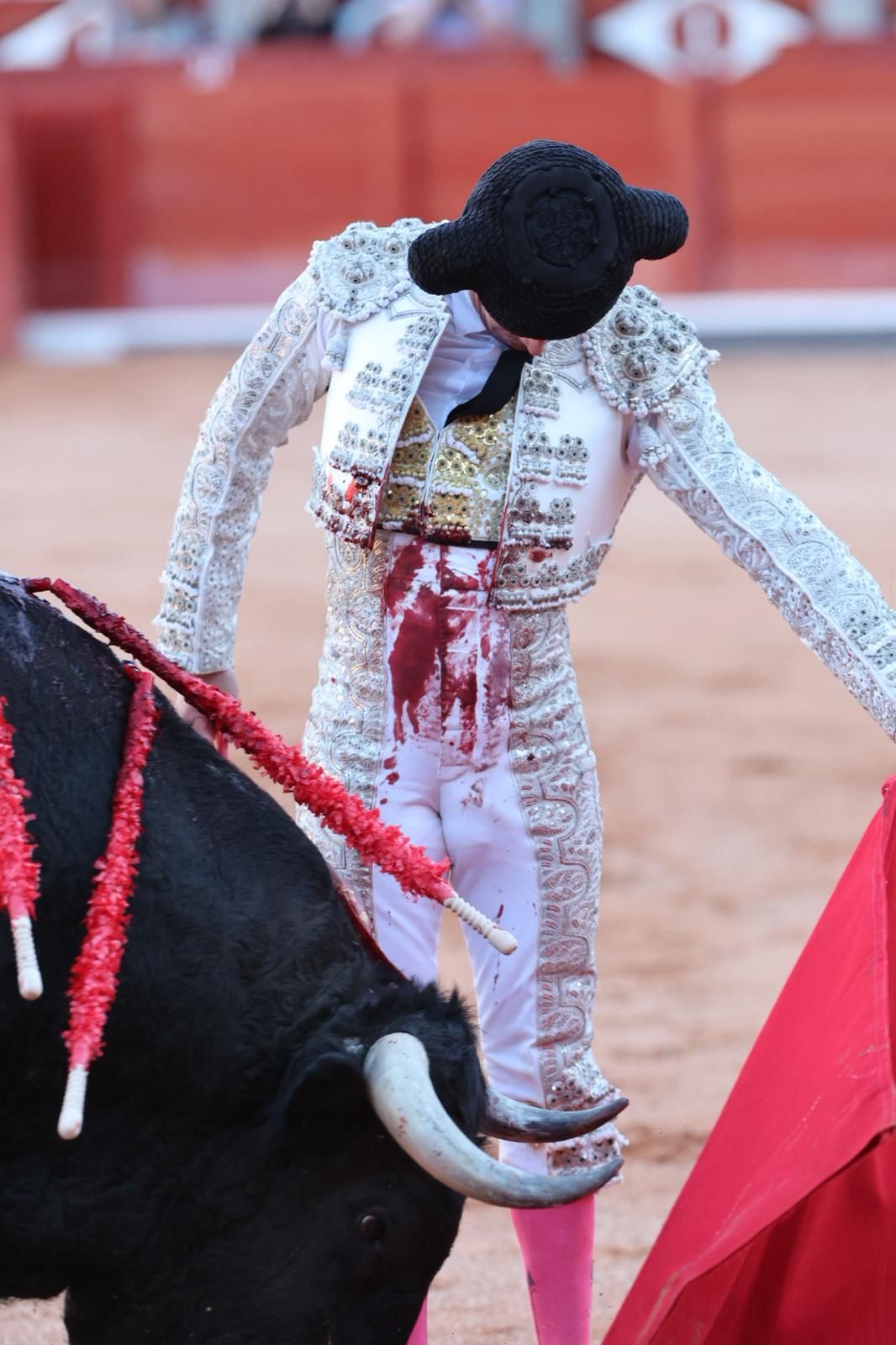 Tres orejas para Ismael Martín y traslado de Damián Castaño al hospital en la segunda de abono de Salamanca