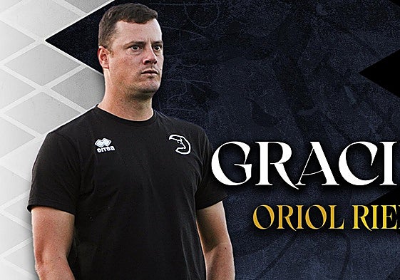 Adiós oficial de Unionistas a Oriol Riera.