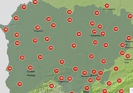Temperaturas que se esperan para esta tarde en Salamanca.