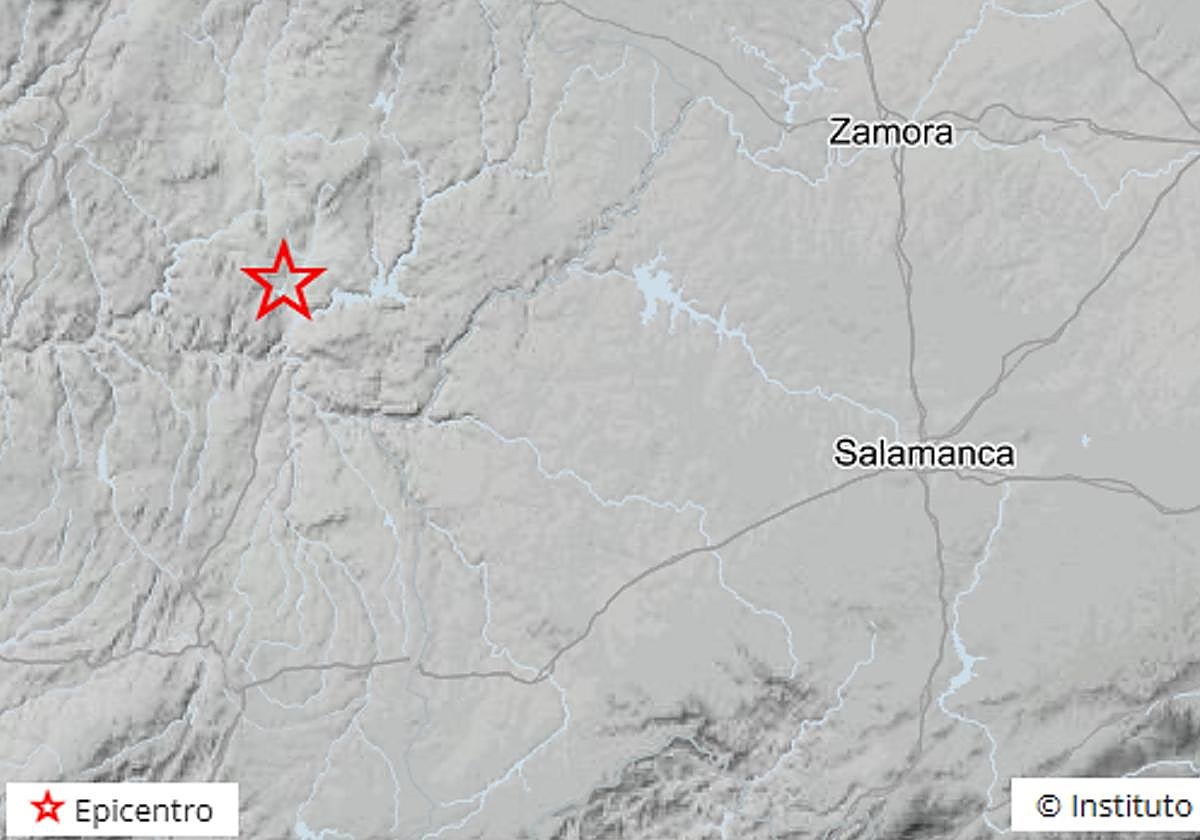 Zona del epicentro del terremoto.